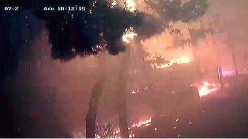 Νέο βίντεο σοκ από τις φονικές πυρκαγιές: Η φωτιά καίει το Μάτι μέσα σε λίγα λεπτά