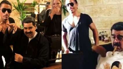 Χαμός με τον Μαδούρο στο εστιατόριο του Salt Bae –Απολαμβάνει προκλητικά την πανάκριβη μπριζόλα και καπνίζει πούρο – BINTEO Χαμός με τον Μαδούρο στο εστιατόριο του Salt Bae –Απολαμβάνει προκλητικά την πανάκριβη μπριζόλα και καπνίζει πούρο – BINTEO