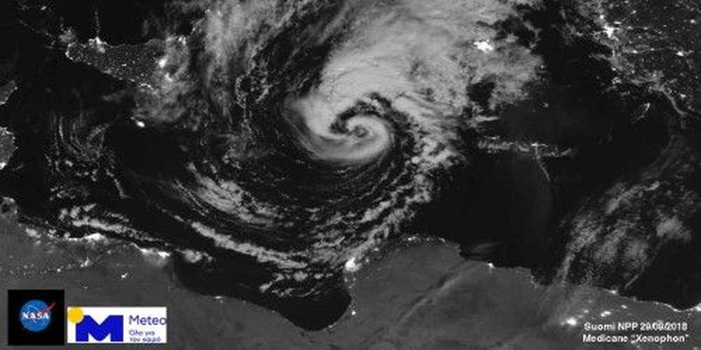 Δορυφόρος κατέγραψε τον κυκλώνα που σαρώνει την Ελλάδα από το διάστημα - ΦΩΤΟ