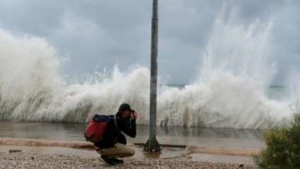 Η πορεία του κυκλώνα στην Ελλάδα Η πορεία του κυκλώνα στην Ελλάδα