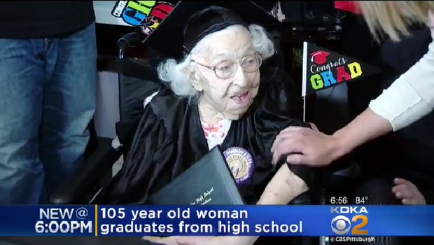 Απόφοιτη γυμνασίου 105 ετών!