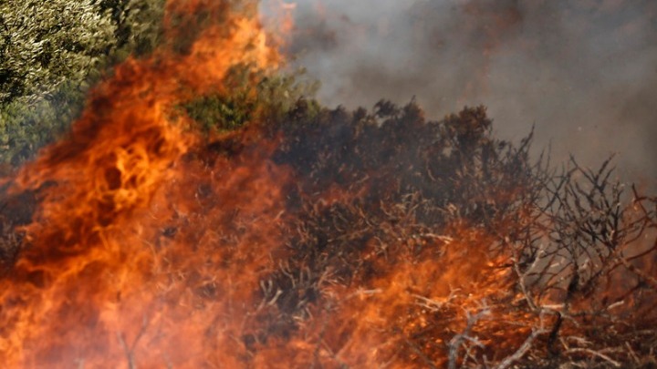 Ανεξέλεγκτη πυρκαγιά στη Χαλκιδική