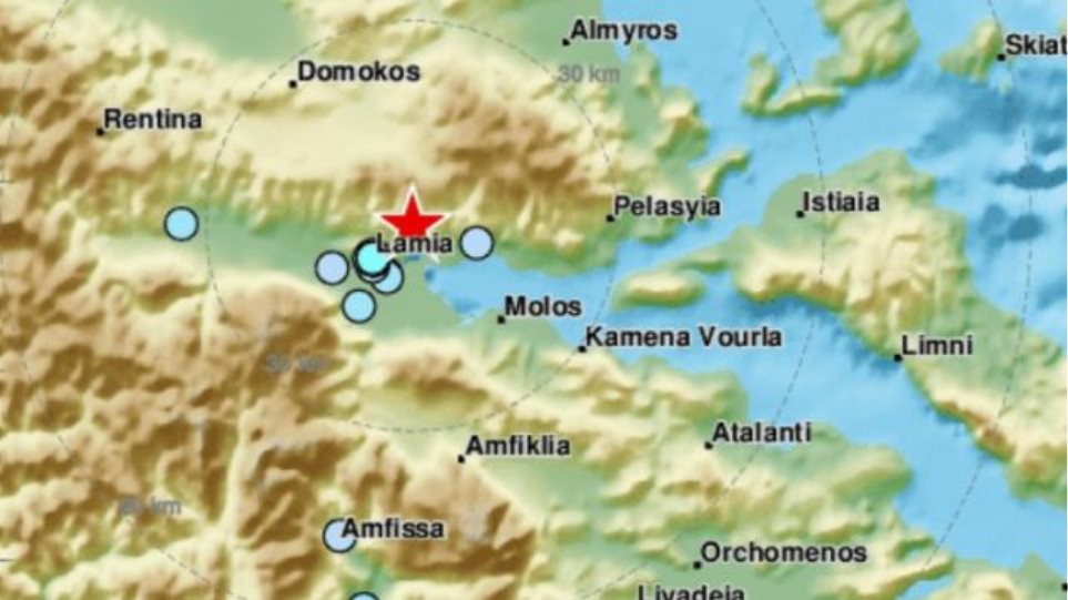 Νέος σεισμός 3,5 Ρίχτερ «χτύπησε» την Λαμία