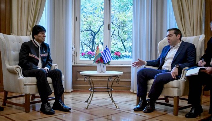 Τσίπρας σε Μοράλες: «Μας συνδέουν κοινές αξίες, αγώνες και ιδανικά» - ΒΙΝΤΕΟ Τσίπρας σε Μοράλες: «Μας συνδέουν κοινές αξίες, αγώνες και ιδανικά» - ΒΙΝΤΕΟ