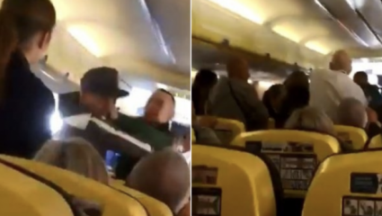 Eπιβάτες έπαιξαν ξύλο σε πτήση της Ryanair για μια γυναίκα (ΒΙΝΤΕΟ) Eπιβάτες έπαιξαν ξύλο σε πτήση της Ryanair για μια γυναίκα (ΒΙΝΤΕΟ)