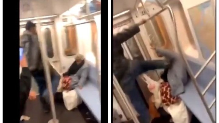 Βίντεο - σοκ από άγρια επίθεση σε ηλικιωμένη στο μετρό