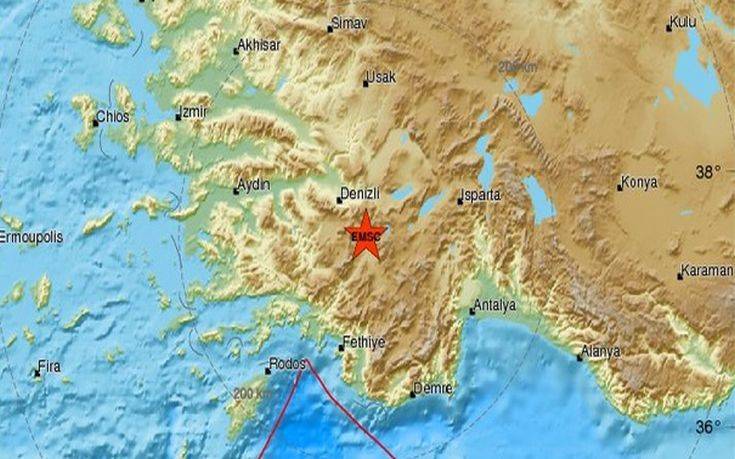 Ισχυρός σεισμός στην Τουρκία «κούνησε» και τα Δωδεκάνησα