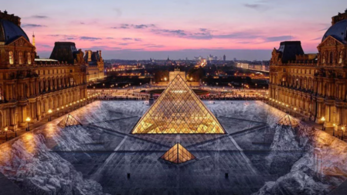 Μια οφθαλμαπάτη για τα 30χρονα της γυάλινης πυραμίδας στο Λούβρο