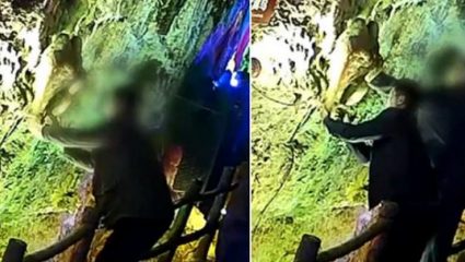 Τουρίστες έσπασαν αρχαίο σταλακτίτη 1 εκατ. ετών για… σουβενίρ! (ΒΙΝΤΕΟ) Τουρίστες έσπασαν αρχαίο σταλακτίτη 1 εκατ. ετών για… σουβενίρ! (ΒΙΝΤΕΟ)