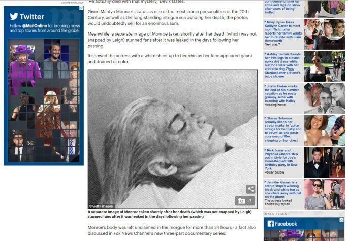 «Δεν ήταν αυτοκτονία»: Η σοκαριστική ανέκδοτη φωτό της Μέριλιν Μονρόε στο νεκροτομείο αλλάζει τα δεδομένα (pic)