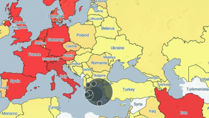 Χάρτης δείχνει την εξάπλωση του κορωνοϊού στην Ελλάδα Χάρτης δείχνει την εξάπλωση του κορωνοϊού στην Ελλάδα