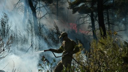 «Όταν η γυναίκα τα έχει δώσει όλα»: Η φωτογραφία από τις φωτιές που κάνει τον γύρο του διαδικτύου «Όταν η γυναίκα τα έχει δώσει όλα»: Η φωτογραφία από τις φωτιές που κάνει τον γύρο του διαδικτύου