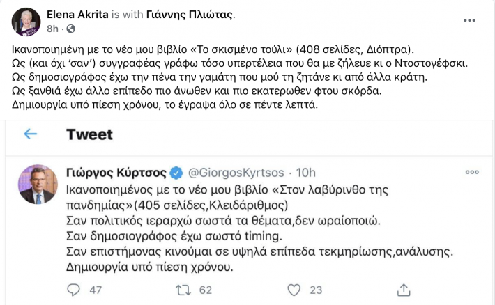 «Έχω την πένα την γ@#μάτη!»: Το σχόλιο-μαχαιριά της Έλενας Ακρίτα που έγινε viral σε 1 λεπτό (Pics)