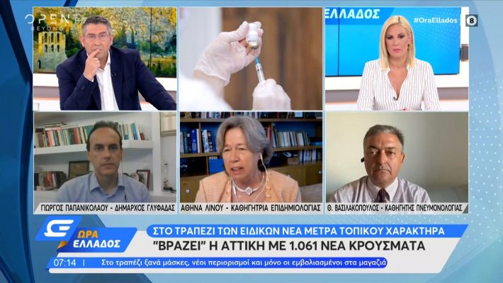 «Μου θυμίζει παλιές εποχές»: Τσακώθηκαν για τη μετάλλαξη Δέλτα και τα εμβόλια Βασιλακόπουλος-Λινού