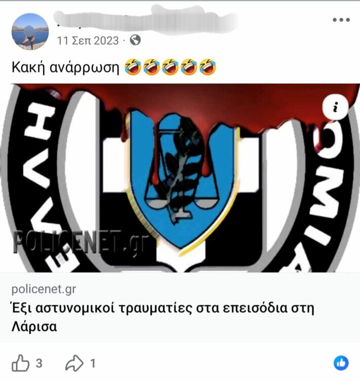 «Έσκουξε ο λύκος μέσα στη νυχτιά»: Οι αναρτήσεις της 46χρονης από τη Σαλαμίνα που δείχνουν τον θαυμασμό της στον Μιχαλολιάκο της Χρυσής Αυγής