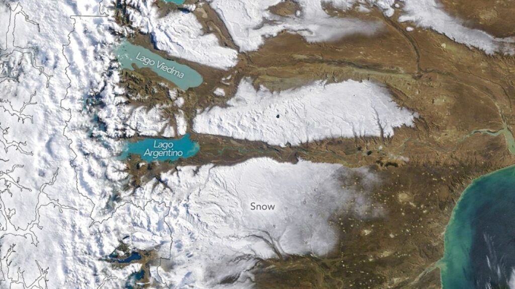 NASA: Εντυπωσιακές φωτογραφίες από τη χιονισμένη έρημο της Παταγονίας (Εικόνες)